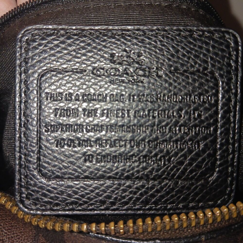 Coach Brown Signature Mini Satchel with Gold Hardware - Picture 3 of 13
